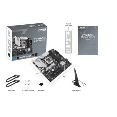 ASUS PRIME B760M-A WIFI D4 micro ATX pagrindinė plokštė