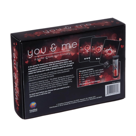 You and Me Card Game by Tease & Please - Romantic Couples Edition