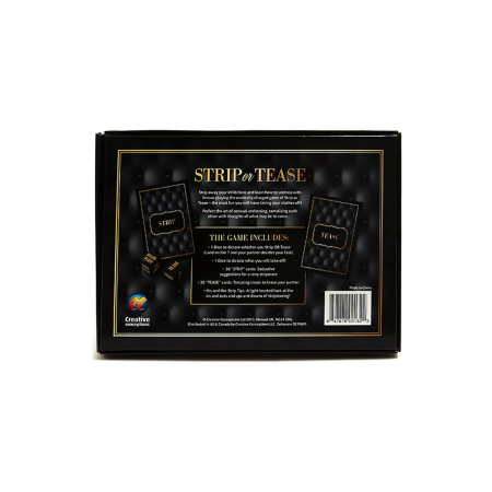 Creative Conceptions Strip or Tease Dice & Card Game for Couples Set