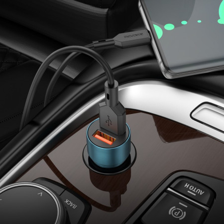 Borofone BZ19B automobilinis įkroviklis 2xUSB-A QC3.0 36W