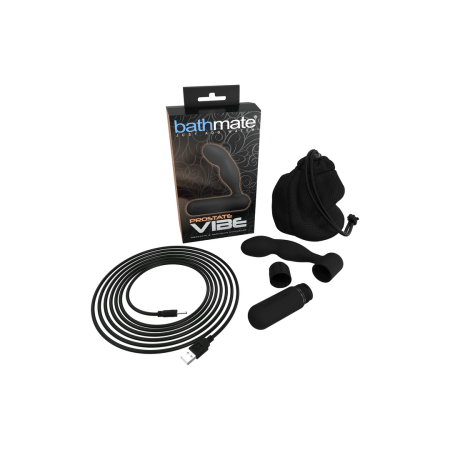 Bathmate Prostate Vibe 10-Mode Silicone Intimate Massager Black