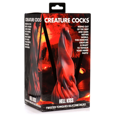 Hell Kiss Silicone Intimate Tongue Machine Red 21 cm Premium Material