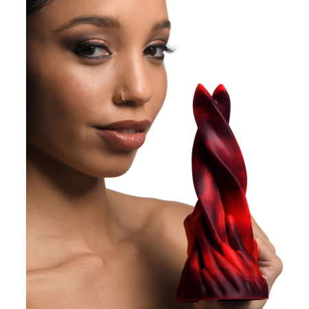 Hell Kiss Silicone Intimate Tongue Machine Red 21 cm Premium Material