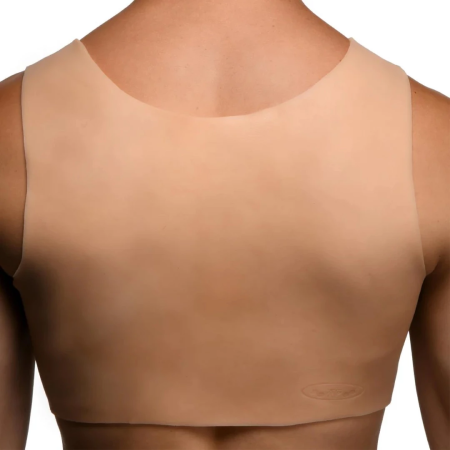 XR Brands Perky Pair D-Cup Silicone Chest Form - Natural Flesh Tone, Size D