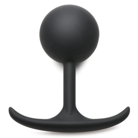 XR Brands Comfort Plugs Silicone Weighted Sphere 4.7cm - Black