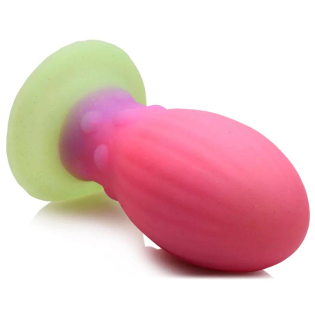 Creature Cocks Xeno Egg Silicone Glow-in-the-Dark Pink Medium