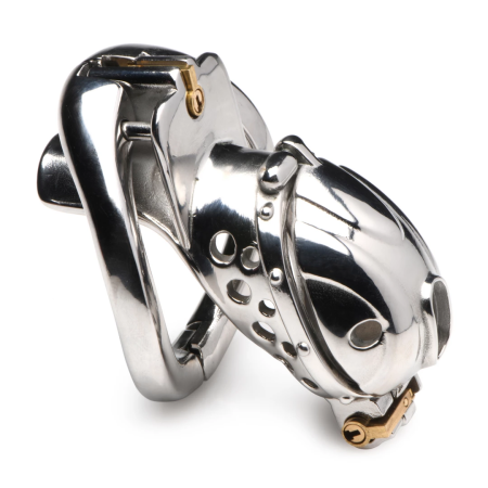 Master Series Deluxe Stainless Steel Lockable Chastity System Adjustable