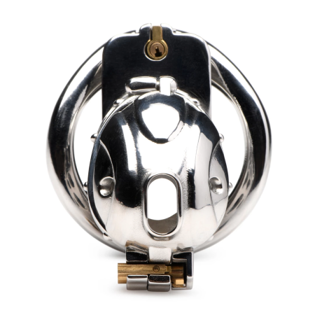 Master Series Deluxe Stainless Steel Lockable Chastity System Adjustable