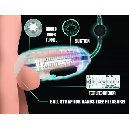 XR Brands Mini Handheld Intimate Machine Black - 3 Speed, Vibrating, Portable