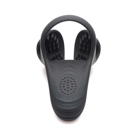 XR Brands Silicone Intimate Ring with Remote Control, Black