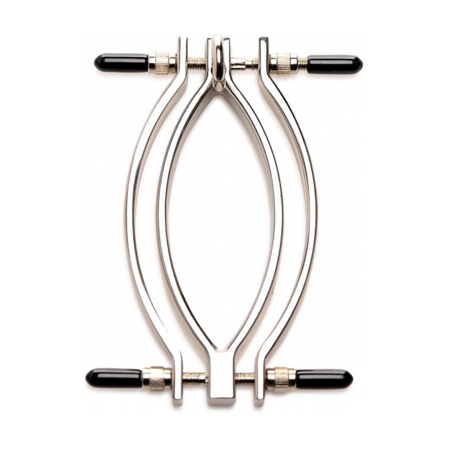 XR Brands Pussy Tugger Adjustable Intimate Clamp with PU Handle 848518046796