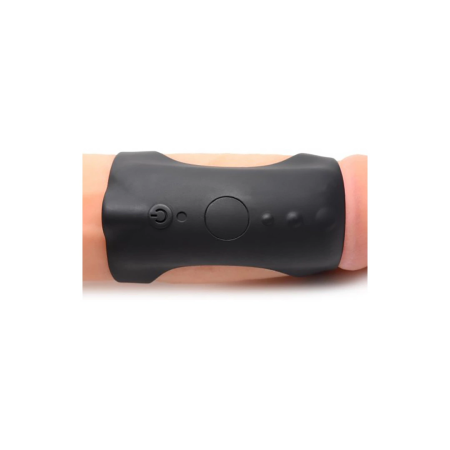 XR Brands G-Shaft Silicone Ring with Remote Control, Waterproof, Black