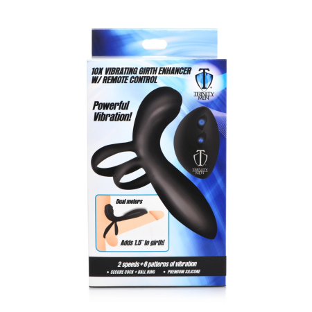 XR Brands Silicone Remote-Controlled Vibrating Sleeve, Waterproof