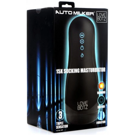 XR Brands The Auto Milker Black - Automatic Suction & Heating Device