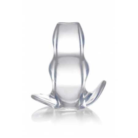 XR Brands Clear View Transparent Hollow Anal Plug Large TPE