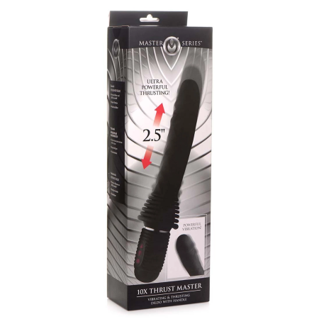 XR Brands Thrust Master Black Intimate Machine with Handle 12.2''
