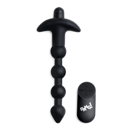 BANG Silicone Intimate Bead System with Remote Control, Waterproof, Black