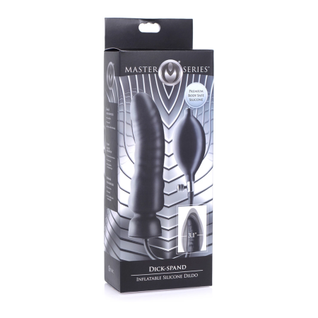 XR Brands Dick-Spand Inflatable Silicone Expansion Model - Black