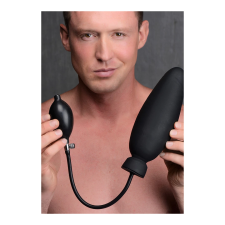 XR Brands Dick-Spand Inflatable Silicone Expansion Model - Black