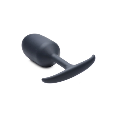 XR Brands Heavy Hitter Weighted Silicone Plug Extra Large Black