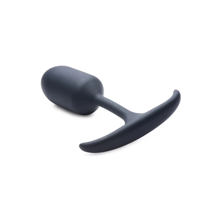 XR Brands Heavy Hitter Silicone Weighted Plug Medium - Velvety Texture