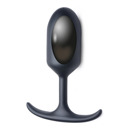 XR Brands Heavy Hitter Large Weighted Silicone Plug Black 9.2oz
