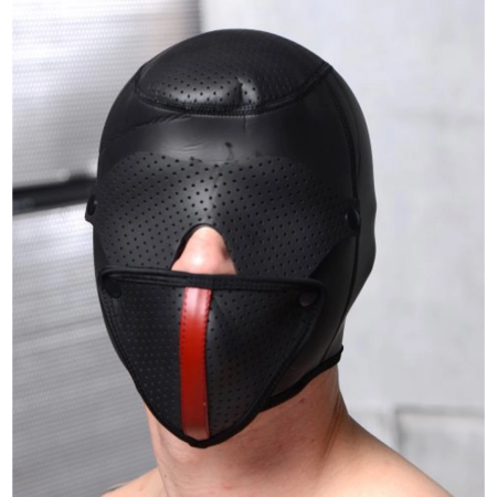 Scorpion Hood Neoprene Face Mask with Detachable Blindfold & Mouth Cover Black