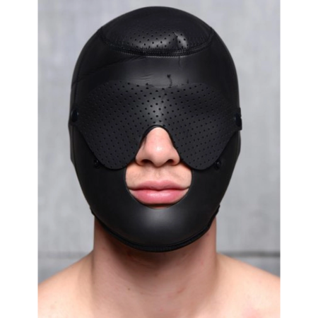 Scorpion Hood Neoprene Face Mask with Detachable Blindfold & Mouth Cover Black