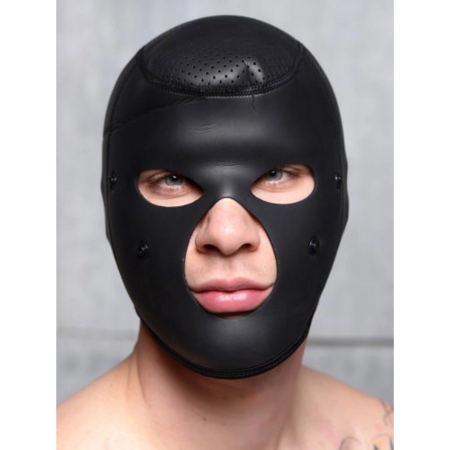 Scorpion Hood Neoprene Face Mask with Detachable Blindfold & Mouth Cover Black