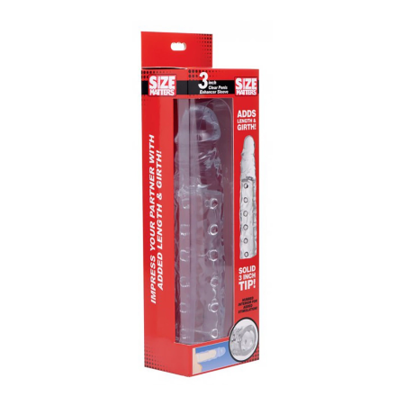 XR Brands Master Series Intimate Extension Sleeve 19 cm Transparent