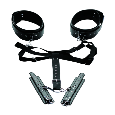 Master Series Adjustable Thigh and Wrist Positioning Harness Black