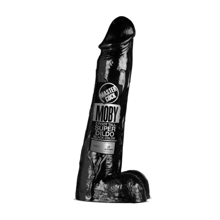 Doc Johnson Moby Huge Intimate Display Model 1m Black Rubber