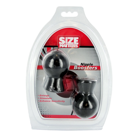 Size Matters Nipple Booster Black Rubber Vacuum System 2.6in