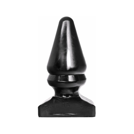 All Black AB13 Anal Plug 28.5 cm - Smooth Grooved Large Model