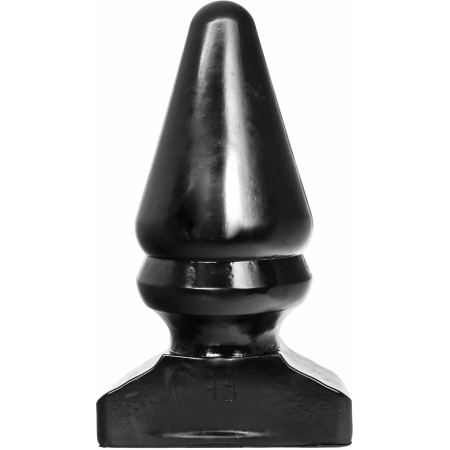 All Black AB13 Anal Plug 28.5 cm - Smooth Grooved Large Model