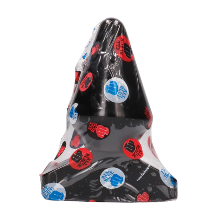 All Black Model 7 Intimate Plug 18.5 cm - Smooth Grooved Surface