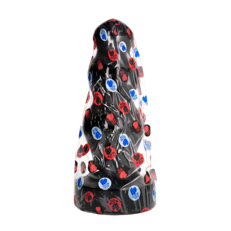 All Black Model 15 Intimate Silicone Plug 38 cm - Large Anatomical Design