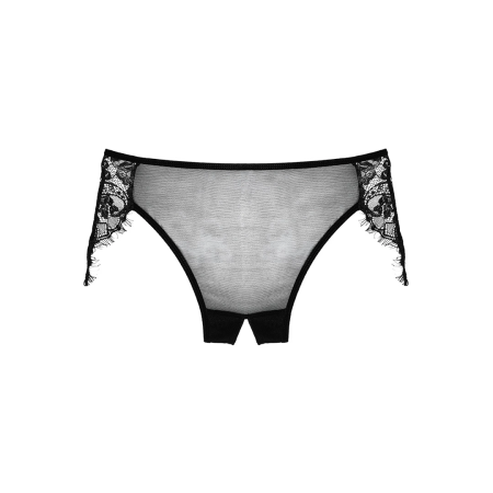 Lavish Eyelash Lace Mesh Panties Open Design One Size