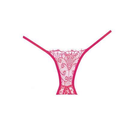 Enchanted Belle Lace Crotchless Panty One Size - Elegant Cutout Design