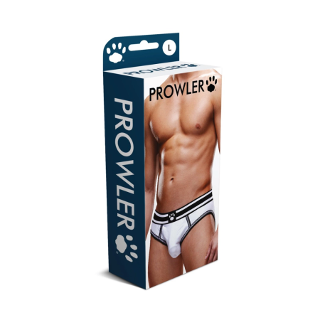Prowler Open Brief XXL White/Black - Stylish Backless Underwear XXL