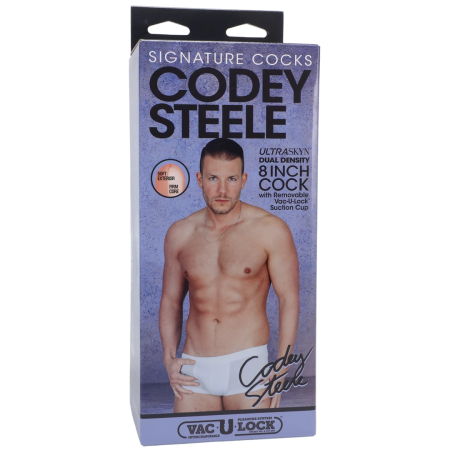 Doc Johnson Codey Steele ULTRASKYN 8" Vanilla Dual Density Model