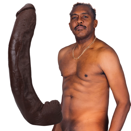 Doc Johnson Dredd ULTRASKYN Dual Density Model 34 cm Chocolate