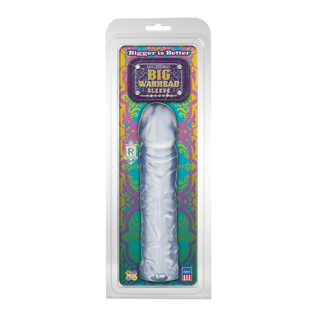 Doc Johnson Big Warhead Sleeve Transparent Extension 20 cm