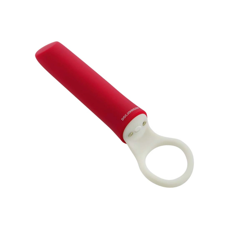 Doc Johnson iPlease Mini Vibrator Red - Compact USB Rechargeable Model