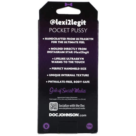 Doc Johnson ULTRASKYN Lexi2Legit Signature Compact Pleasure Device