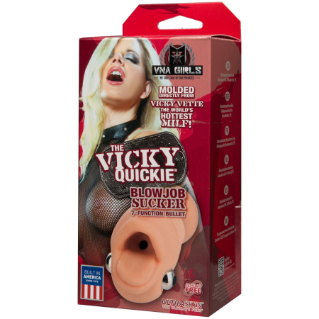 Doc Johnson Vicky Quickie Oral Sleeve Compact UR3 6-inch Transparent