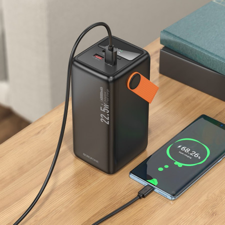 Išorinė baterija Borofone BJ66B 60000mAh juoda