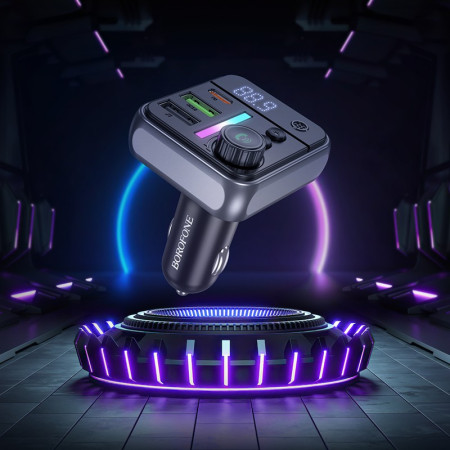 FM bangų moduliatorius Borofone BC50 PD20W+QC3.0