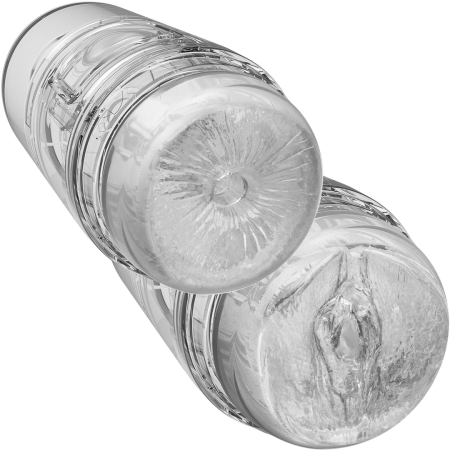 Doc Johnson Optix Pop-Off Clear Double-Ended Compact Intimate Device