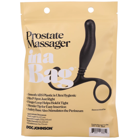 Doc Johnson Black Curved Prostate Model ABS Compact System